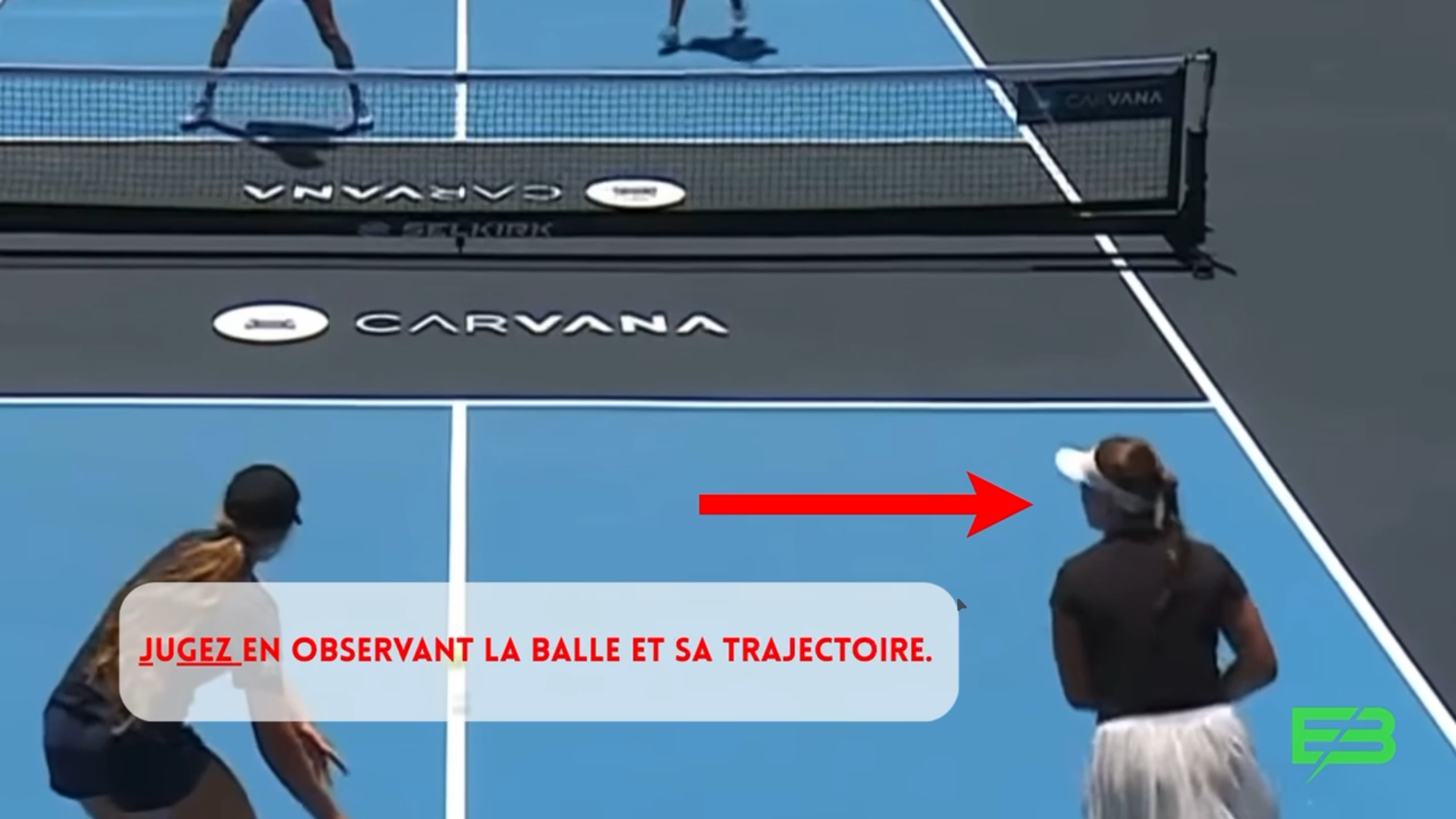 Analyser le troisième coup au pickleball en observant la balle et sa trajectoire